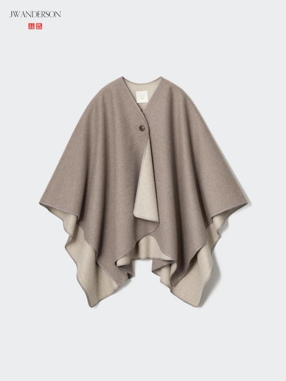 UNIQLO x JW ANDERSON Beige Poncho Sweater